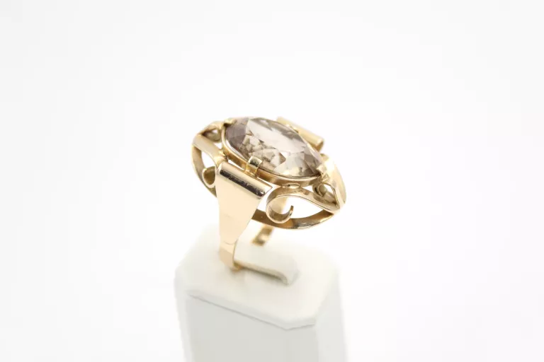 PIĘKNY DUŻY ZŁOTY PIERŚCIONEK 585 ROZM 24