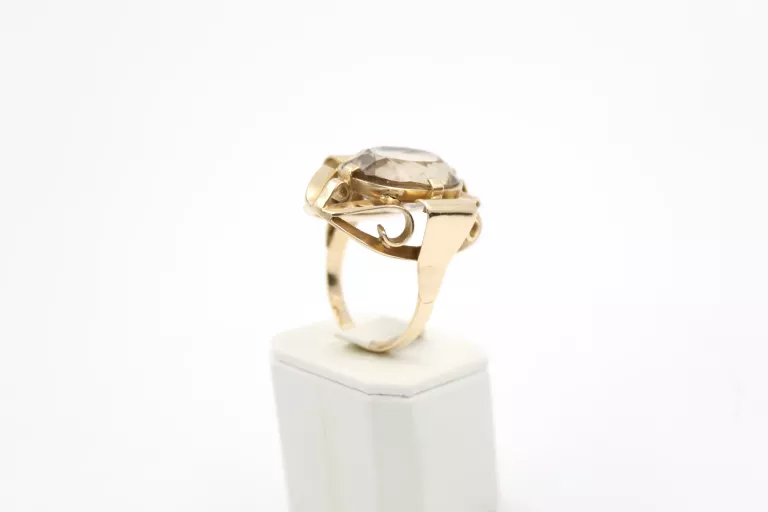 PIĘKNY DUŻY ZŁOTY PIERŚCIONEK 585 ROZM 24