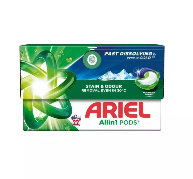 ARIEL KAPSULKI DO PRANIA 22SZT. ALL IN 1 PODS MOUNTAIN SPRING