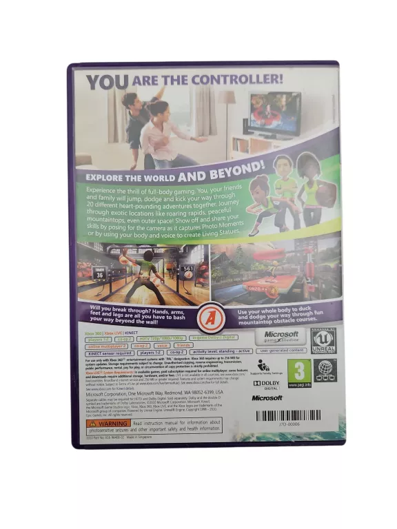 GRA KINECT ADVENTURES XBOX 360