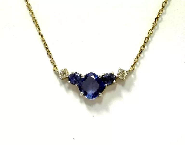 ŁAŃCUSZEK - PR585 -1,74G - DIAMENTY/TANZANIT