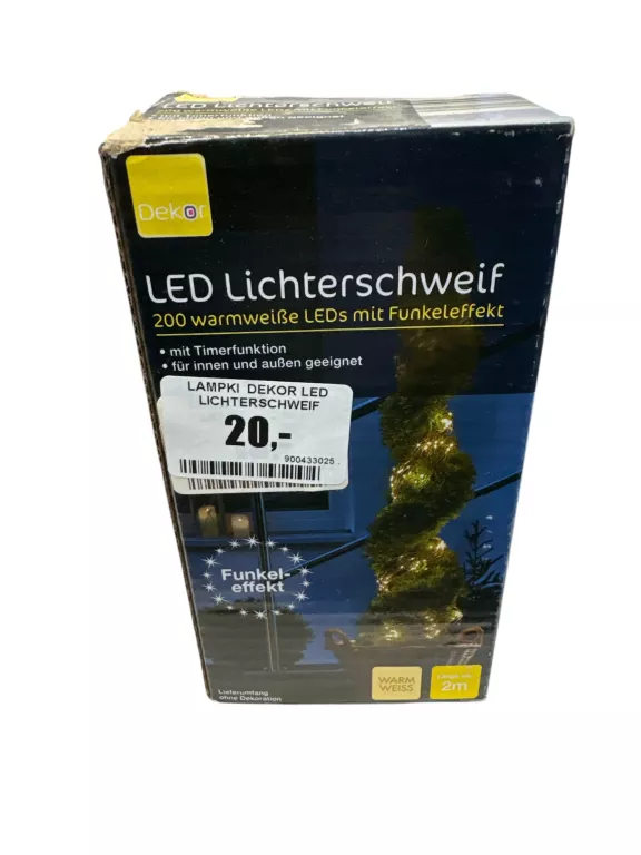LAMPKI CHOINKOWE DEKORACYJNE DEKOR LED 200 SZT. 2 METRY