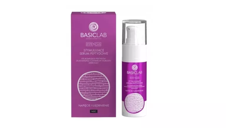 SERUM PEPTYDOWE Z 15% KOMPLEKSEM PEPTYDOWYM I MIKROIGŁAMI BASICLAB 30 ML