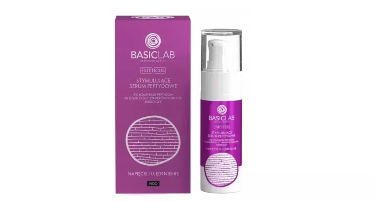 SERUM PEPTYDOWE Z 15% KOMPLEKSEM PEPTYDOWYM I MIKROIGŁAMI BASICLAB 30 ML