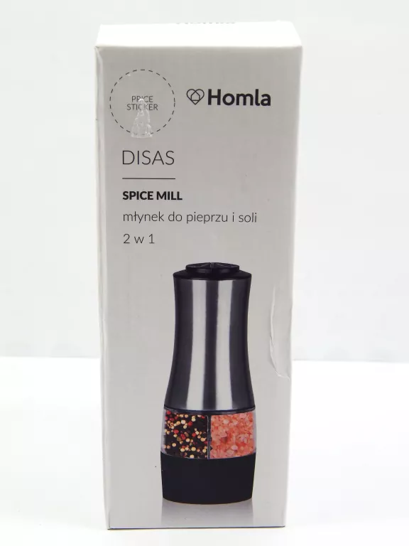 MŁYNEK DISAS DO PIEPRZU I SOLI 2 W 1 18 CM HOMLA