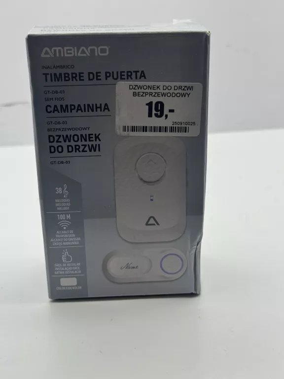 DZWONEK DO DRZWI BEZPRZEWODOWY AMBIANO
