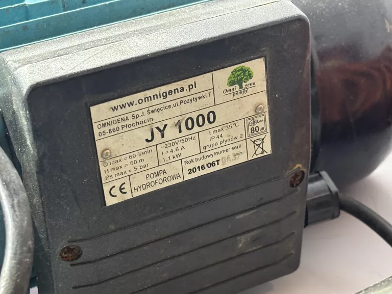 POMPA DO HYDROFORU JY 1000