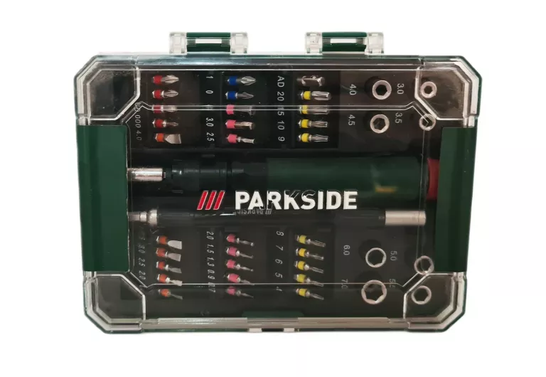 PARKSIDE ZESTAW BITÓW I NASADEK KLUCZY PPBS 40 A1 - 40 ELEMENTÓW