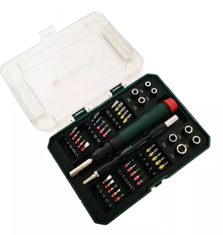 PARKSIDE ZESTAW BITÓW I NASADEK KLUCZY PPBS 40 A1 - 40 ELEMENTÓW