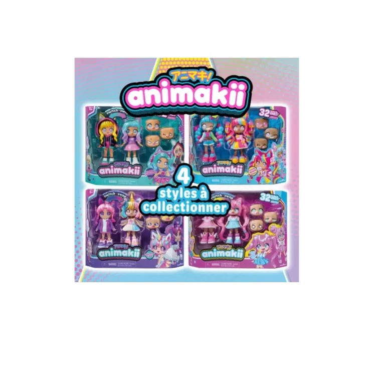 ANIMAKII FASHION DOLLS - CUSTOMISABLE CYBERPUNK + GAMER STYLE - 5” FASHION