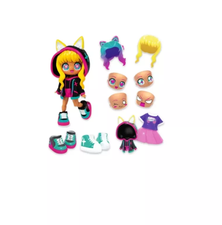 ANIMAKII FASHION DOLLS - CUSTOMISABLE CYBERPUNK + GAMER STYLE - 5” FASHION