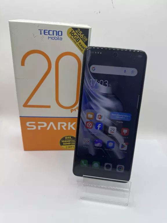 TELEFON TECNO SPARK 20 PRO 8 GB / 256 GB KOMPLET