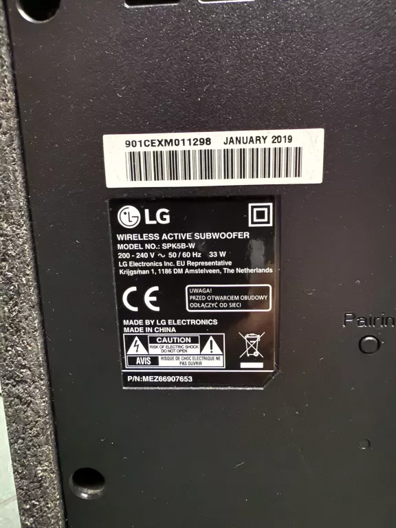 SOUNDBAR LG SK5 2.1+PILOT