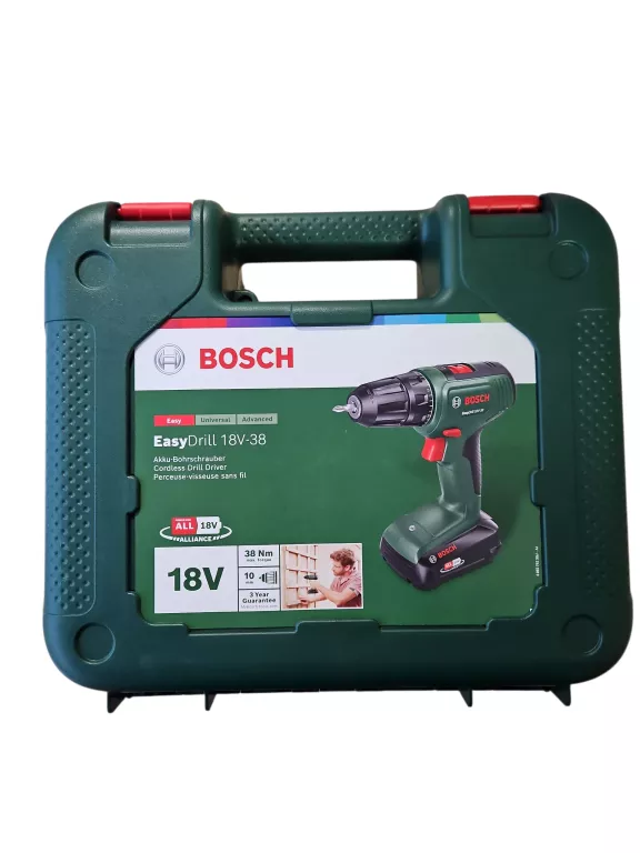 WIERTARKO-WKRĘTARKA BOSCH EASYDRILL 18V-38 ZAPLOMBOWANA