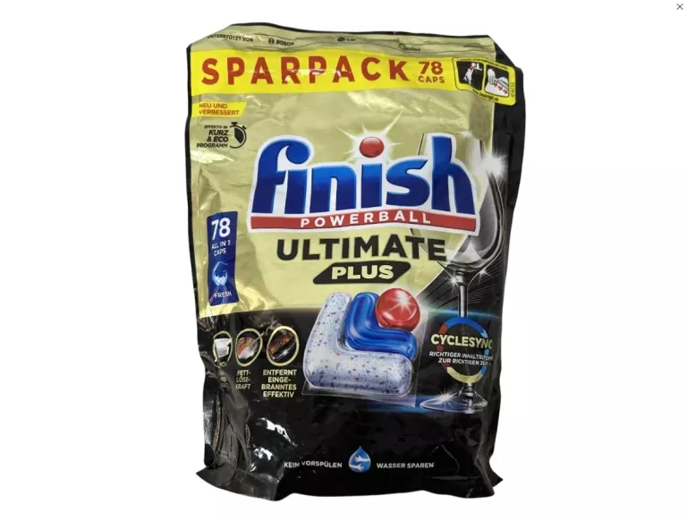 FINISH ULTIMATE PLUS 78 SZT FRESH MEGA PACZKA!!  PROSTO Z NIEMIEC !!