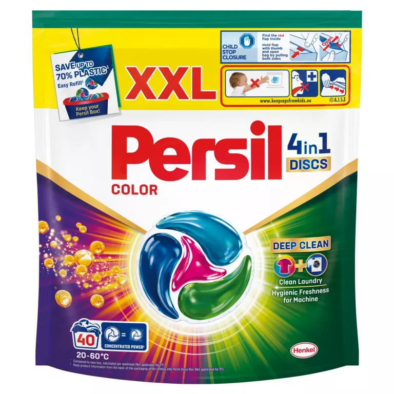 KAPSUŁKI PERSIL KOLOR 4 IN 1 DISCS 40 SZT