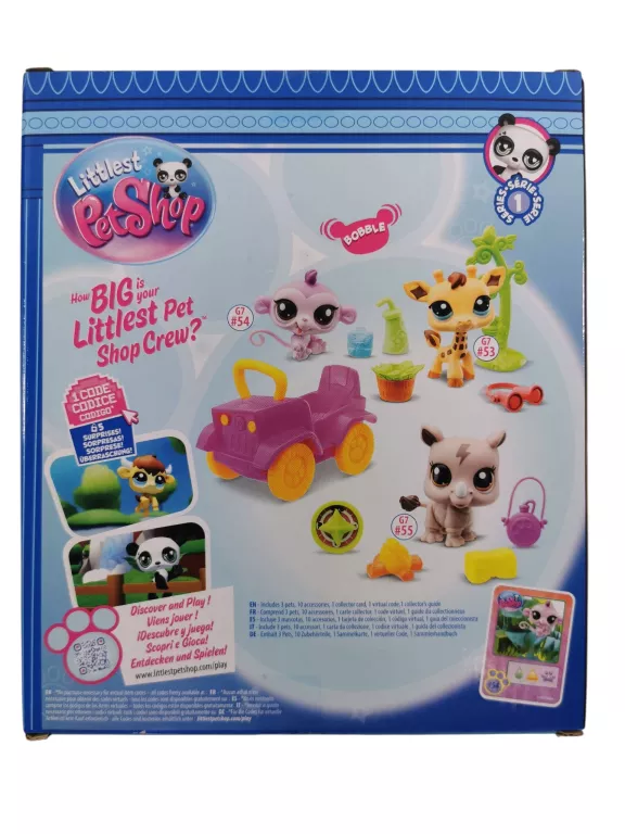 HASBRO LITTLEST PET SHOP ZESTAW SAFARI + 3 FIGURKI
