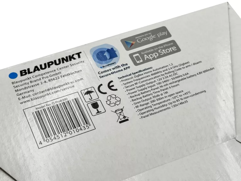 SYSTEM ALARMOWY IP + GSM BLAUPUNKT Q-PRO6300 CZUJNIK RUCHU - JAK NOWY!