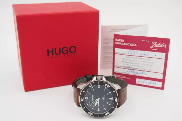 ZEGAREK HUGO STREETDIVER HU.439.1.34.3607, KOMPLET, DOWÓD ZAKUPU