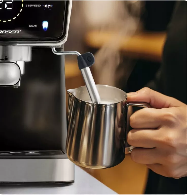 EKSPRES DO KAWY CIŚNIENIOWY KOLBOWY ZE SPIENIACZEM 20BAR 1350W BERDSEN