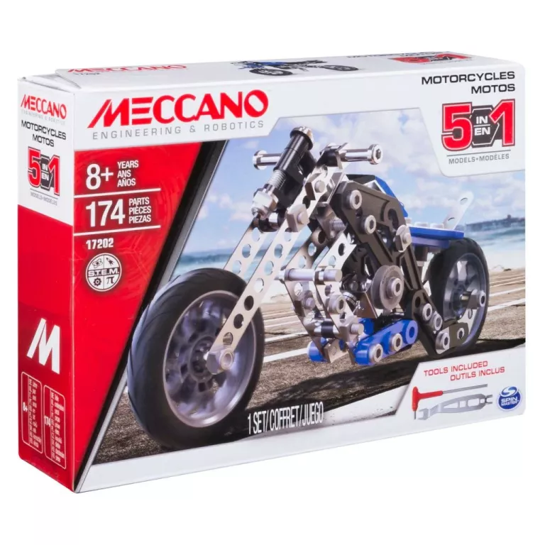 MECCANO - MULTI MODELE - MOTO 5 CONSTRUCTION