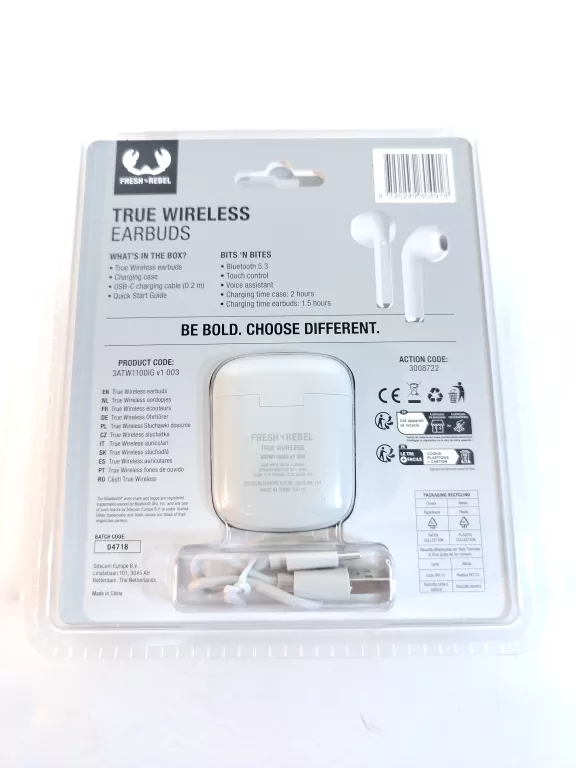 SŁUCHAWKI BEZPRZEWODOWE DOKANAŁOWE FRESH 'N REBEL TRUE WIRALESS EARBUDS