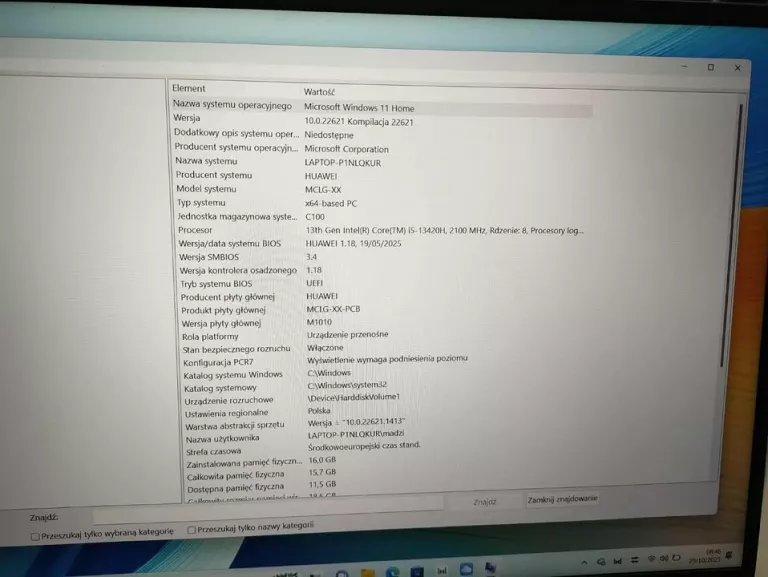 LAPTOP HUAWEI MATEBOOK D16 MCLG-X