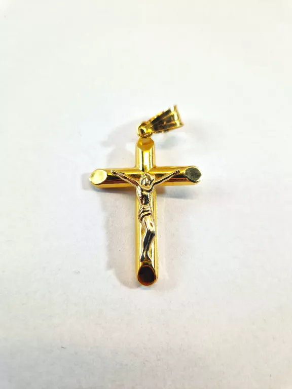 WYJĄTKOWA ZŁOTA ZAWIESZKA KRZYŻ 4 G 750