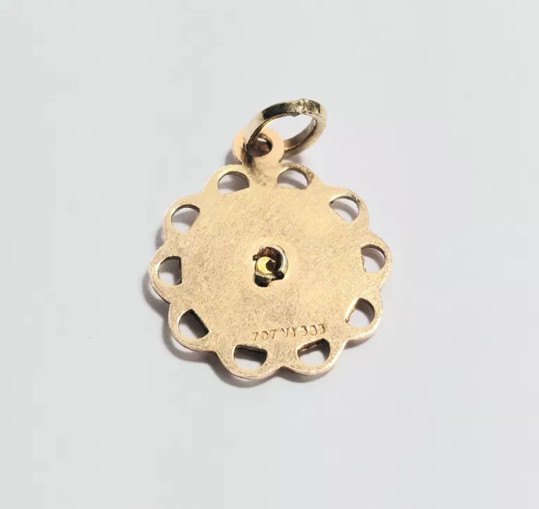 PIĘNY ZŁOTY MEDALIK Z MATKĄ BOSKĄ P:585 W:1,16G