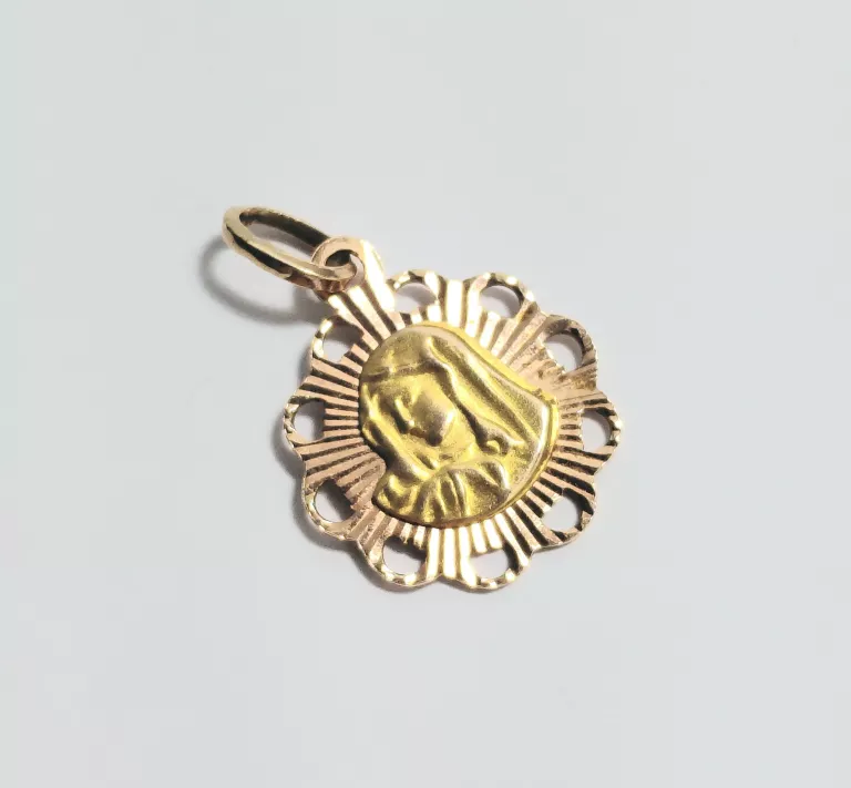 PIĘNY ZŁOTY MEDALIK Z MATKĄ BOSKĄ P:585 W:1,16G