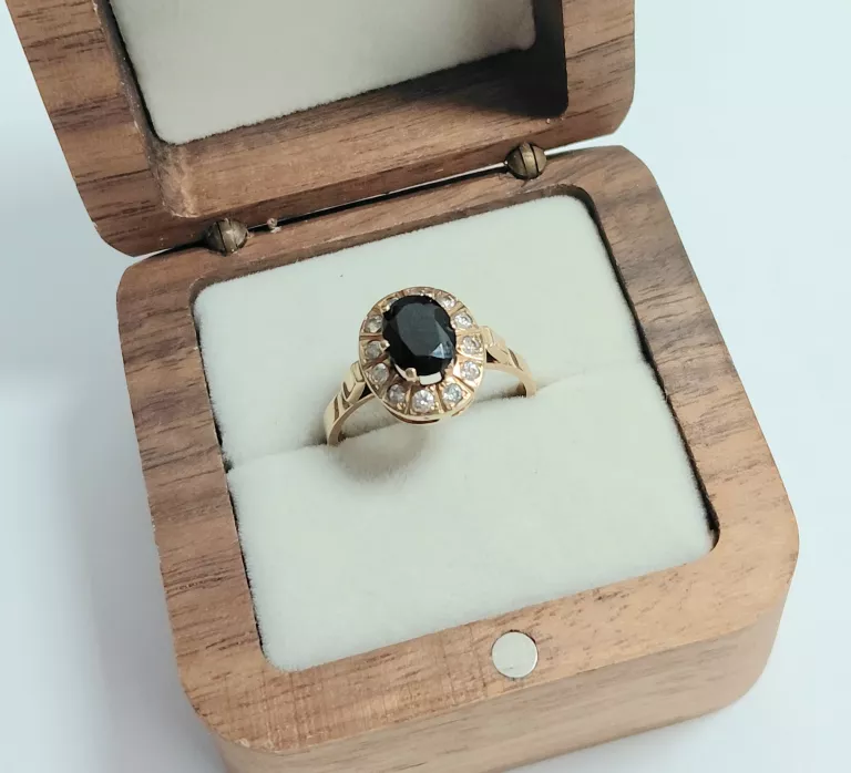 PIĘKNY ZŁOTY PIERŚCIONEK P:585 W:3,40 R:15