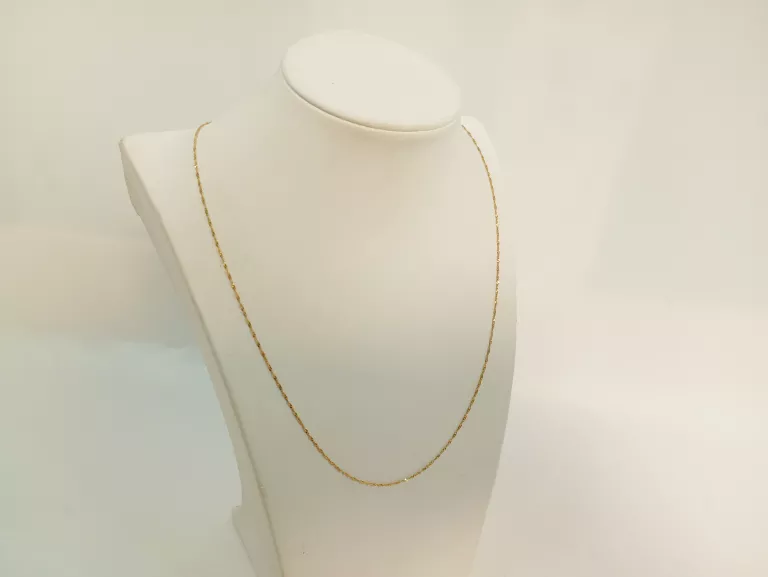 ZŁOTY ŁAŃCUSZEK 0,86G PR585 DŁ50CM