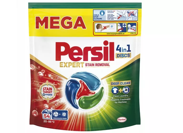 KAPSUŁKI DO PRANIA PERSIL DISCS DEEP CLEAN 4W1 STAIN REMOVAL 54 PRANIA