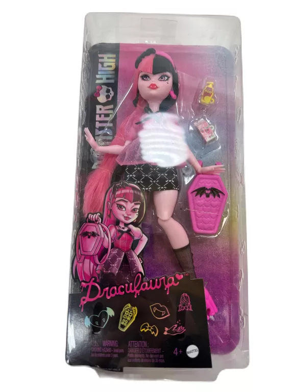 LALKA MATTEL MONSTER HIGH DRACULAURA 29 CM
