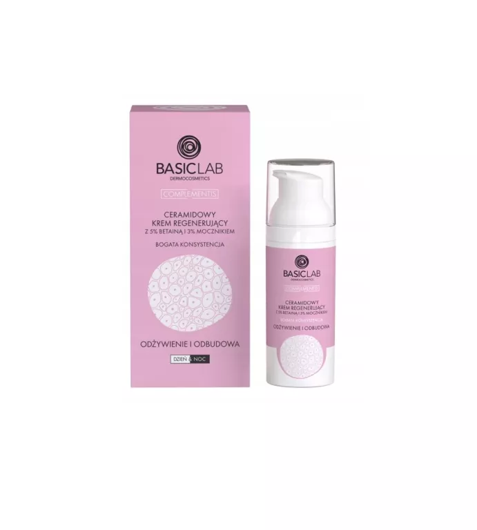 BASICLAB KREM Z CERAMIDAMI REGENERUJĄCY LEKKI 50ML