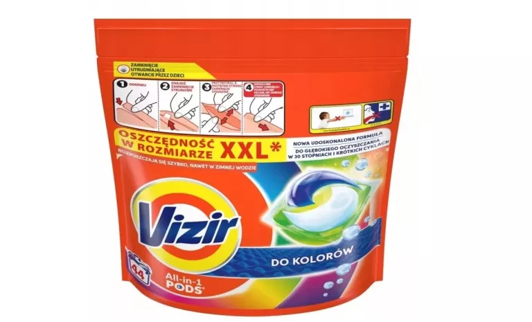 VIZIR PODS ALL-IN-1 COLOR DO KOLORÓW KAPSUŁKI DO PRANIA KOLOR 44 SZT.