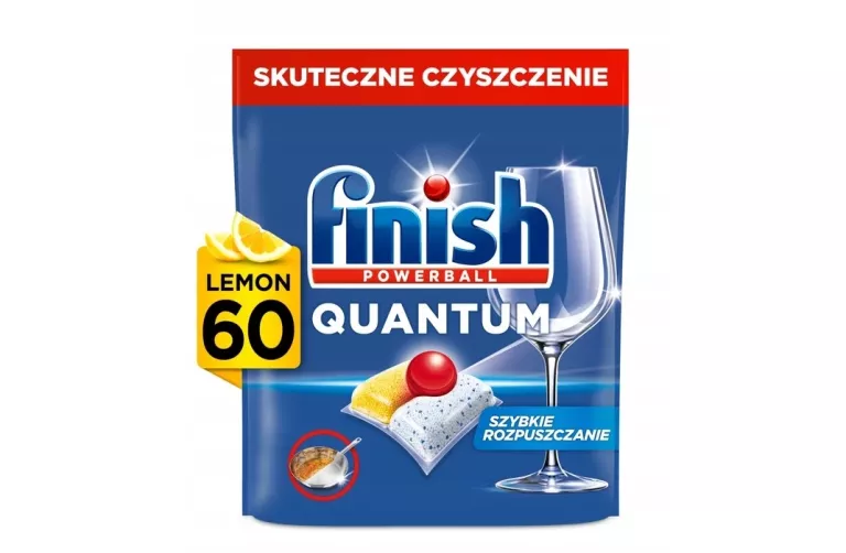 FINISH QUANTUM ALL-IN-1 KAPSUŁKI DO ZMYWARKI CYTRYNA LEMON 60 SZTUK