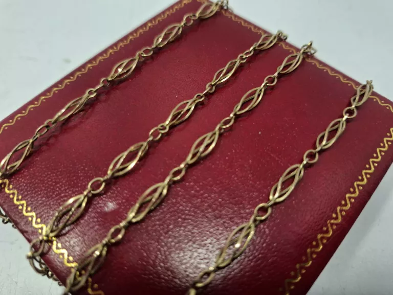 CIEKAWY ZŁOTY DŁUGI ŁAŃCUSZEK 8.30G/333