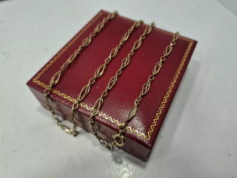 CIEKAWY ZŁOTY DŁUGI ŁAŃCUSZEK 8.30G/333