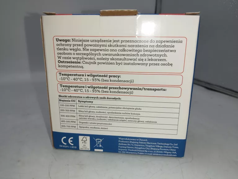 CZUJNIK TLENKU WĘGLA JBE TCS0101A KOMPLET