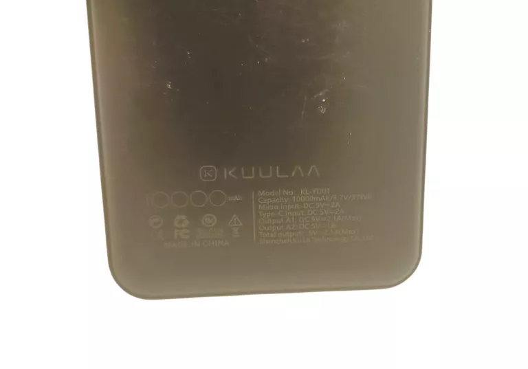 POWERBANK KUULAA KL-YD01 10000MAH CZARNY