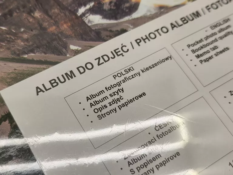 ALBUM 10X15 SZYTY NA 200 ZDJĘĆ 10X15 ZDJĘCIA POMARAŃCZOWY
