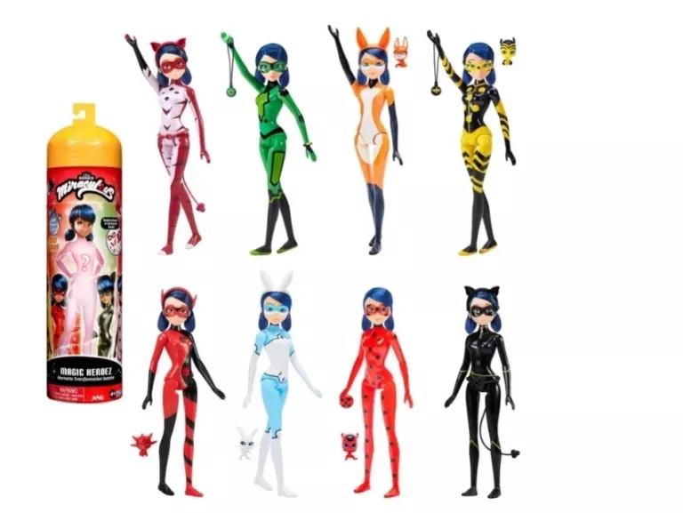 LALKA MIRACULOUS BIEDRONKA I CZARNY KOT TUBA NIESPODZIANKA