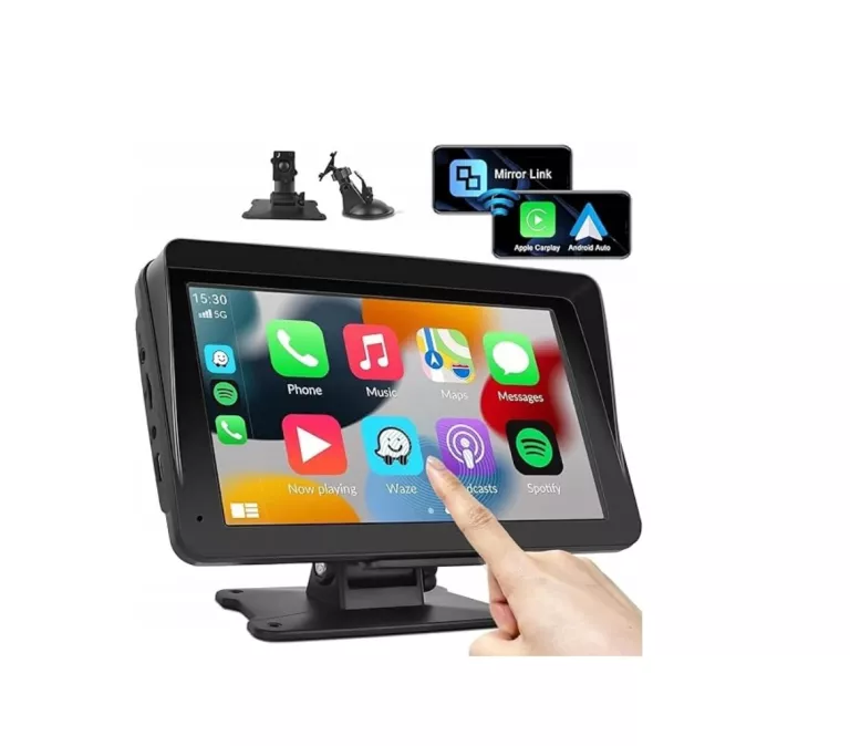 CAMECHO PRZENOŚNE BEZPRZEWODOWE RADIO SAMOCHODOWE CARPLAY Z SYSTEMEM ANDRO