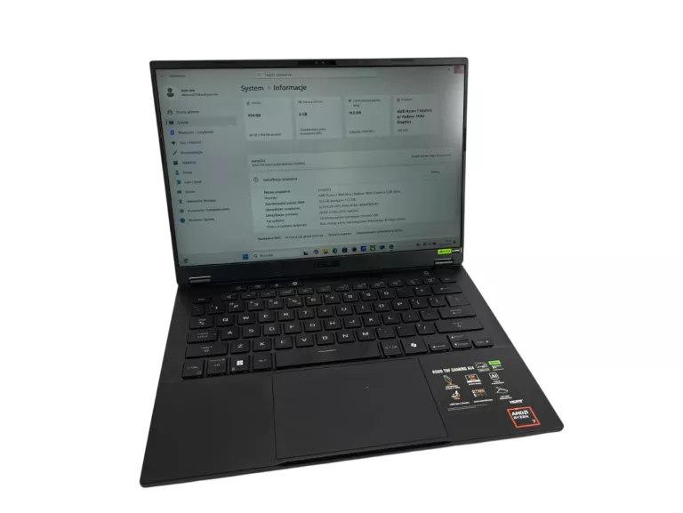 LAPTOP ASUS TUF GAMING FA401 14 " AMD RYZEN 7 16 GB / 1024 GB SZARY