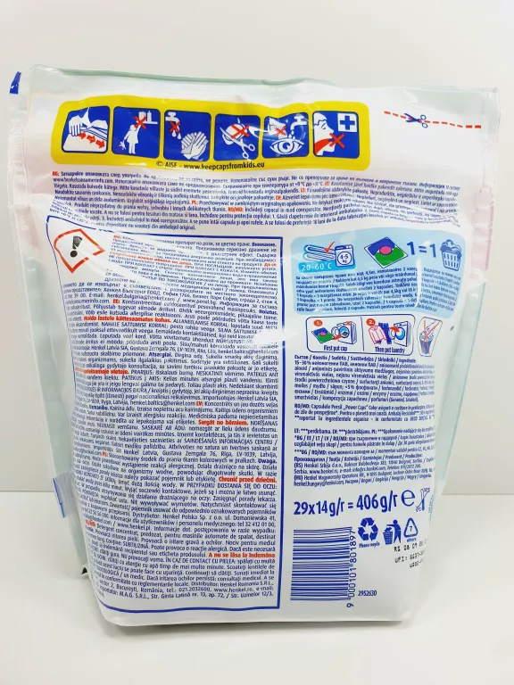 KAPSUŁKI DO PRANIA PERSIL POWER CAPS COLOR 29 SZT