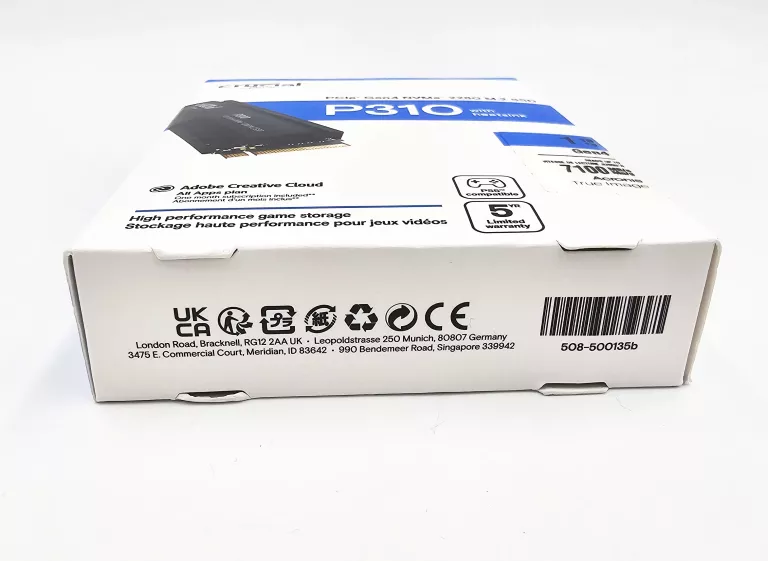 DYSK SSD CRUCIAL P310 1TB M.2 2280 PCI-E X4 GEN4 NVME CT1000P310SSD5