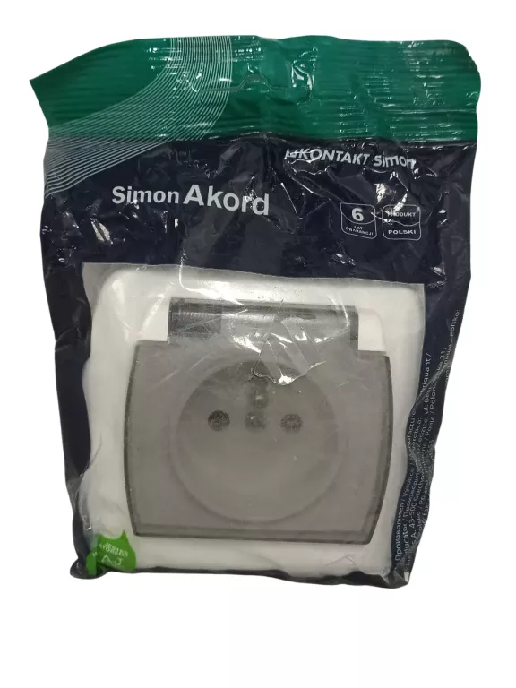 GNIAZDO 1X Z UZIEMIENIEM SIMON AKORD 4602470