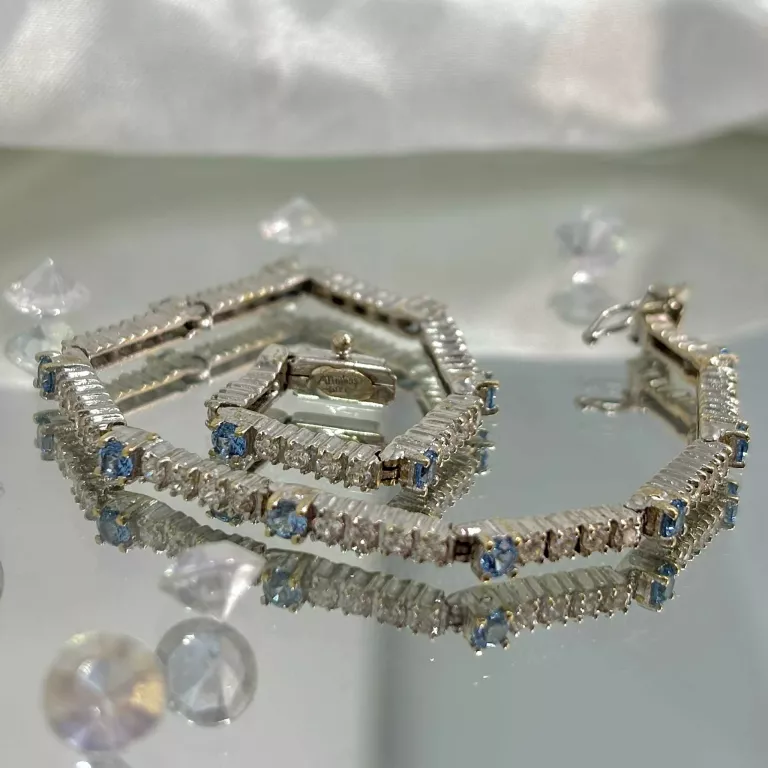 zlota-bransoletka-biale-zloto-niebieskie-cyrkonie-p585-976g-19cm-motyw-129129-246990