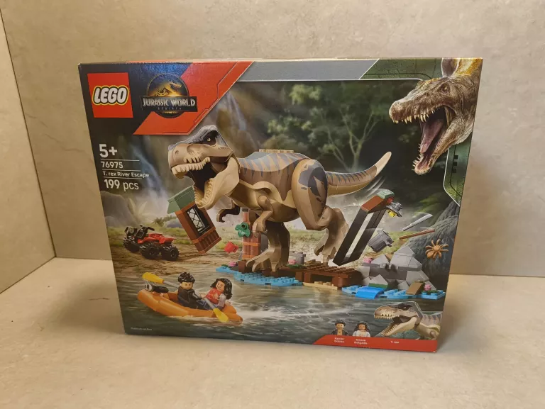 LEGO JURASSIC WORLD 76975 UCIECZKA RZEKĄ PRZED TYRANOZAUREM